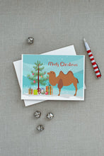 Load image into Gallery viewer, Bactrian Camel Christmas Greeting Cards -  Blank Note Cards – 8-Pack of Artist-Designed Cards with Envelopes