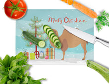 Load image into Gallery viewer, Bactrian Camel Christmas Glass Cutting Boards – Durable, Decorative Kitchen Art Large BB9185LCB