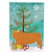 Load image into Gallery viewer, Highland Cow Christmas Flag Canvas House Size BB9187CHF