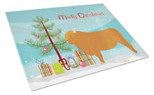Load image into Gallery viewer, Highland Cow Christmas Glass Cutting Boards – Durable, Decorative Kitchen Art Large BB9187LCB