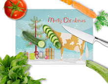 Load image into Gallery viewer, Guernsey Cow Christmas Glass Cutting Boards – Durable, Decorative Kitchen Art Large BB9188LCB