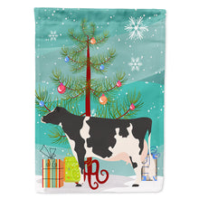 Load image into Gallery viewer, Holstein Cow Christmas Flag Canvas House Size BB9189CHF