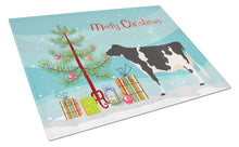 Load image into Gallery viewer, Holstein Cow Christmas Glass Cutting Boards – Durable, Decorative Kitchen Art Large BB9189LCB