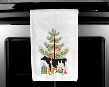 Load image into Gallery viewer, Holstein Cow Christmas Kitchen Towels – Set of 2 - Decorative &amp; Absorbent Cotton | BB9189WTKT