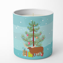Load image into Gallery viewer, Ankole-Watusu Cow Christmas 10 oz Decorative Soy Candle