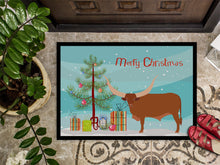 Load image into Gallery viewer, Ankole-Watusu Cow Christmas Doormat - 18x27 Decorative Floor Mat – Indoor/Outdoor Rug with Artistic Flair BB9190MAT