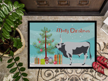 Load image into Gallery viewer, Hungarian Grey Steppe Cow Christmas Doormat - 24x36 Decorative Floor Mat – Indoor/Outdoor Rug with Artistic Flair BB9191JMAT