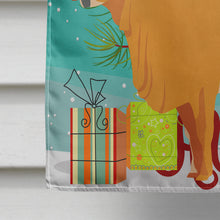 Load image into Gallery viewer, Zebu Indicine Cow Christmas Flag Canvas House Size BB9192CHF