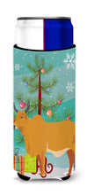 Load image into Gallery viewer, Zebu Indicine Cow Christmas   Hugger for slim cans BB9192MUK
