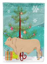 Load image into Gallery viewer, Charolais Cow Christmas Garden Flag - Outdoor Decorative Yard Flag BB9193GF
