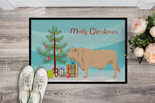Load image into Gallery viewer, Charolais Cow Christmas Doormat - 24x36 Decorative Floor Mat – Indoor/Outdoor Rug with Artistic Flair BB9193JMAT