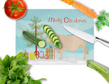 Load image into Gallery viewer, Charolais Cow Christmas Glass Cutting Boards – Durable, Decorative Kitchen Art Large BB9193LCB