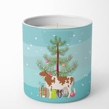 Load image into Gallery viewer, Ayrshire Cow Christmas 10 oz Decorative Soy Candle