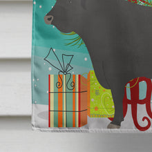 Load image into Gallery viewer, Black Angus Cow Christmas Flag Canvas House Size BB9195CHF