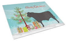 Load image into Gallery viewer, Black Angus Cow Christmas Glass Cutting Boards – Durable, Decorative Kitchen Art Large BB9195LCB