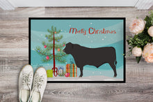 Load image into Gallery viewer, Black Angus Cow Christmas Doormat - 18x27 Decorative Floor Mat – Indoor/Outdoor Rug with Artistic Flair BB9195MAT