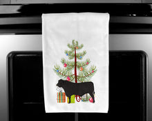 Load image into Gallery viewer, Black Angus Cow Christmas Kitchen Towels – Set of 2 - Decorative &amp; Absorbent Cotton | BB9195WTKT