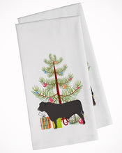 Load image into Gallery viewer, Black Angus Cow Christmas Kitchen Towels – Set of 2 - Decorative &amp; Absorbent Cotton | BB9195WTKT