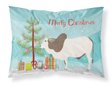 Load image into Gallery viewer, Malvi Cow Christmas Fabric Standard Pillowcase – Artistic Decorative Front, White Back BB9197PILLOWCASE