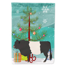 Load image into Gallery viewer, Belted Galloway Cow Christmas Flag Canvas House Size BB9198CHF