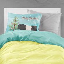 Load image into Gallery viewer, Belted Galloway Cow Christmas Fabric Standard Pillowcase – Artistic Decorative Front, White Back BB9198PILLOWCASE