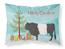 Load image into Gallery viewer, Belted Galloway Cow Christmas Fabric Standard Pillowcase – Artistic Decorative Front, White Back BB9198PILLOWCASE
