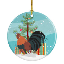 Load image into Gallery viewer, Dutch Bantam Chicken Christmas Ornament - Round Ceramic Ornament – Artist-Designed Keepsake Decoration BB9203CO1