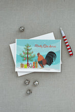 Load image into Gallery viewer, Dutch Bantam Chicken Christmas Greeting Cards -  Blank Note Cards – 8-Pack of Artist-Designed Cards with Envelopes