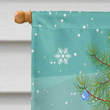 Load image into Gallery viewer, German Langshan Chicken Christmas Flag Canvas House Size BB9204CHF