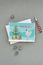 Load image into Gallery viewer, German Langshan Chicken Christmas Greeting Cards -  Blank Note Cards – 8-Pack of Artist-Designed Cards with Envelopes