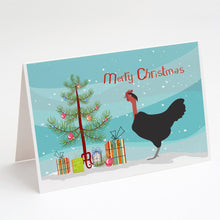 Load image into Gallery viewer, Naked Neck Chicken Christmas Greeting Cards -  Blank Note Cards – 8-Pack of Artist-Designed Cards with Envelopes
