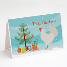 Load image into Gallery viewer, Leghorn Chicken Christmas Greeting Cards -  Blank Note Cards – 8-Pack of Artist-Designed Cards with Envelopes