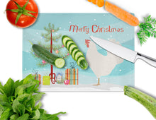 Load image into Gallery viewer, Leghorn Chicken Christmas Glass Cutting Boards – Durable, Decorative Kitchen Art Large BB9207LCB