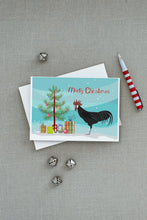 Load image into Gallery viewer, Minorca Ctalalan Chicken Christmas Greeting Cards -  Blank Note Cards – 8-Pack of Artist-Designed Cards with Envelopes