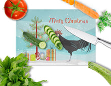 Load image into Gallery viewer, Minorca Ctalalan Chicken Christmas Glass Cutting Boards – Durable, Decorative Kitchen Art Large BB9208LCB