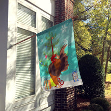 Load image into Gallery viewer, Malaysian Serama Chicken Christmas Flag Canvas House Size BB9209CHF