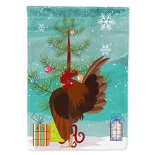 Load image into Gallery viewer, Malaysian Serama Chicken Christmas Flag Canvas House Size BB9209CHF