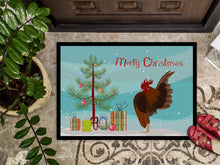 Load image into Gallery viewer, Malaysian Serama Chicken Christmas Doormat - 18x27 Decorative Floor Mat – Indoor/Outdoor Rug with Artistic Flair BB9209MAT