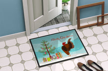 Load image into Gallery viewer, Malaysian Serama Chicken Christmas Doormat - 18x27 Decorative Floor Mat – Indoor/Outdoor Rug with Artistic Flair BB9209MAT