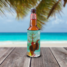 Load image into Gallery viewer, Malaysian Serama Chicken Christmas   Hugger for slim cans BB9209MUK