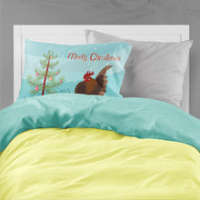 Load image into Gallery viewer, Malaysian Serama Chicken Christmas Fabric Standard Pillowcase – Artistic Decorative Front, White Back BB9209PILLOWCASE