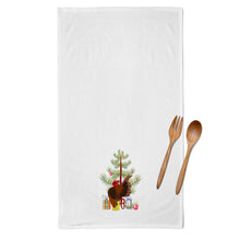 Load image into Gallery viewer, Malaysian Serama Chicken Christmas Kitchen Towels – Set of 2 - Decorative &amp; Absorbent Cotton | BB9209WTKT