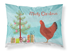 Load image into Gallery viewer, New Hampshire Red Chicken Christmas Fabric Standard Pillowcase – Artistic Decorative Front, White Back BB9210PILLOWCASE