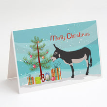 Load image into Gallery viewer, American Mammoth Jack Donkey Christmas Greeting Cards -  Blank Note Cards – 8-Pack of Artist-Designed Cards with Envelopes