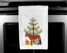 Load image into Gallery viewer, Mule Christmas Kitchen Towels – Set of 2 - Decorative &amp; Absorbent Cotton | BB9212WTKT