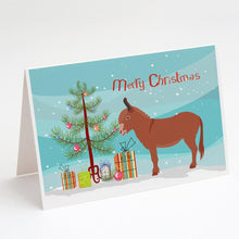 Load image into Gallery viewer, Irish Donkey Christmas Greeting Cards -  Blank Note Cards – 8-Pack of Artist-Designed Cards with Envelopes