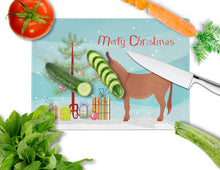 Load image into Gallery viewer, Irish Donkey Christmas Glass Cutting Boards – Durable, Decorative Kitchen Art Large BB9215LCB