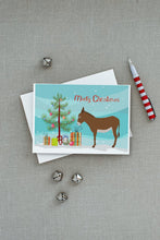 Load image into Gallery viewer, Cotentin Donkey Christmas Greeting Cards -  Blank Note Cards – 8-Pack of Artist-Designed Cards with Envelopes