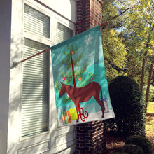 Load image into Gallery viewer, Hinny Horse Donkey Christmas Flag Canvas House Size BB9217CHF