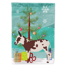 Load image into Gallery viewer, American Spotted Donkey Christmas Flag Canvas House Size BB9218CHF